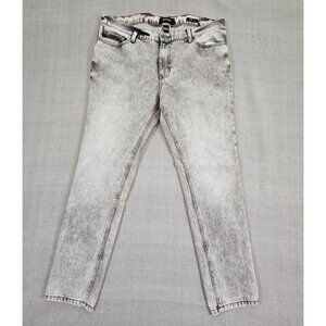 Refuel Jeans Men's W40 32L 40x32 Gray Tapered Leg Acid Washed Retro Streetwear